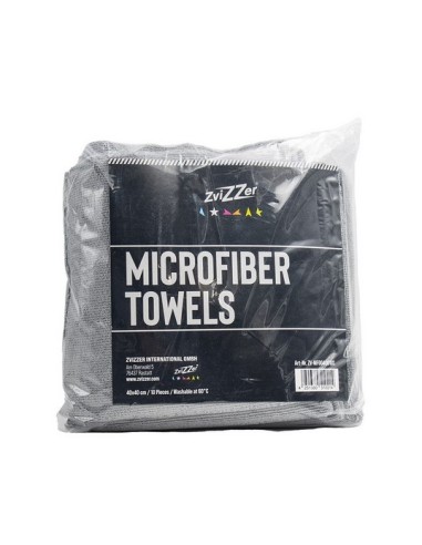 ZVIZZER pack de 10 panos de microfibra - Cinza Escuro